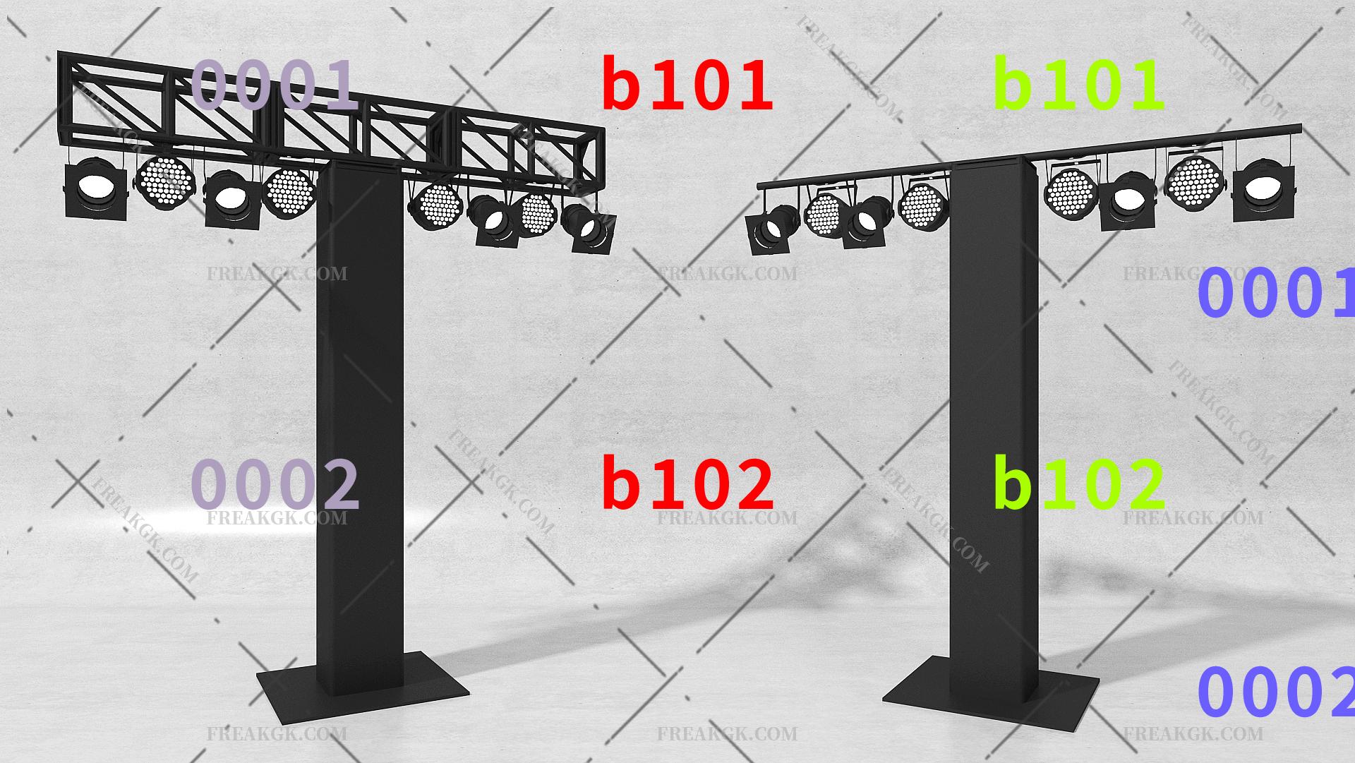 T字架 灯光三角架 灯光T字架 