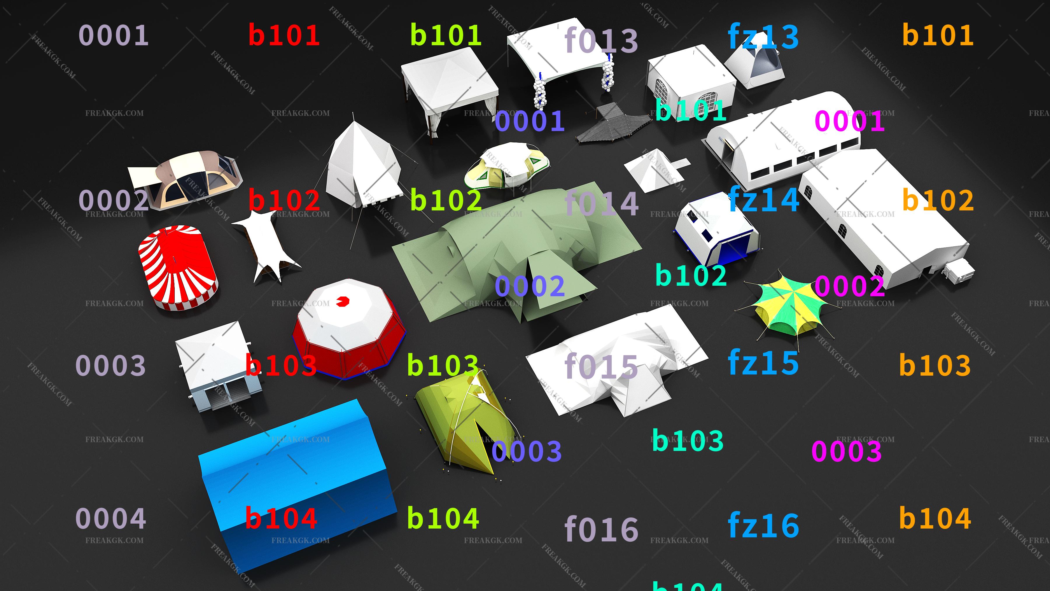 帐篷 露营装备 户外帐篷3D模型