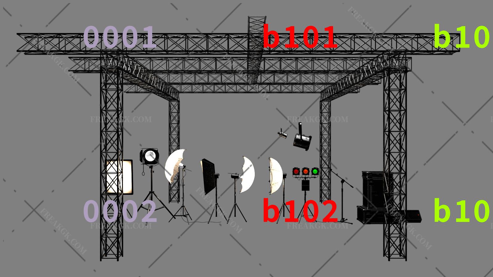 T字架 灯光三角架 灯光T字架 