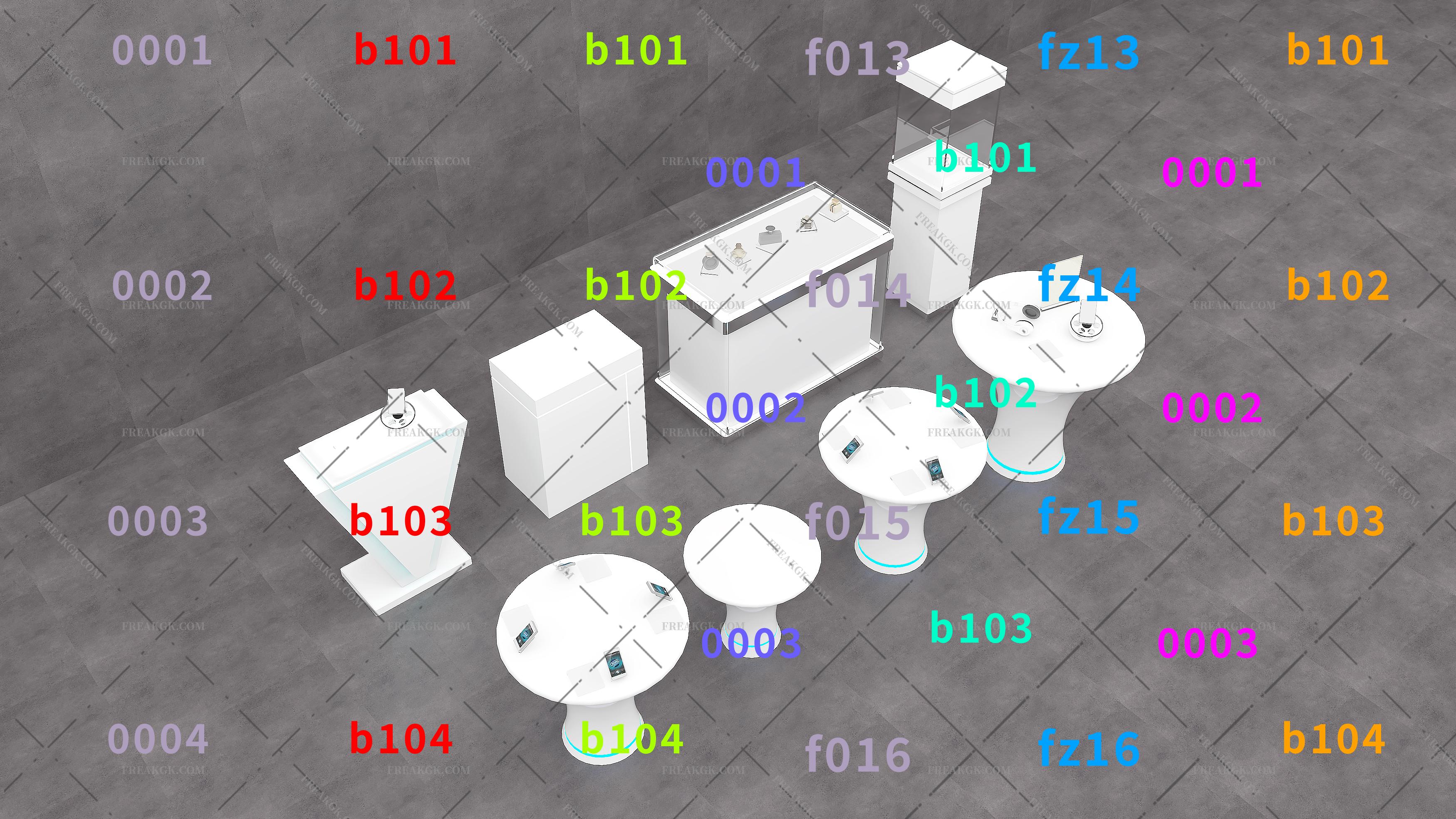  展示柜 展柜3D模型